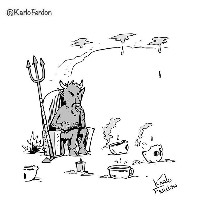 Artista faz quadrinhos humorísticos de um painel sem usar uma única palavra (30 fotos) 8