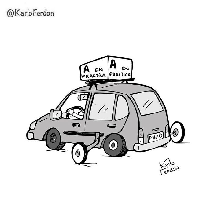 Artista faz quadrinhos humorísticos de um painel sem usar uma única palavra (30 fotos) 12