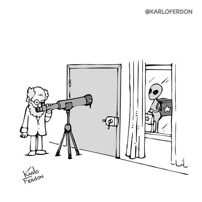 Artista faz quadrinhos humorísticos de um painel sem usar uma única palavra (30 fotos) 16