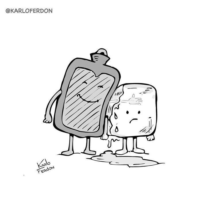 Artista faz quadrinhos humorísticos de um painel sem usar uma única palavra (30 fotos) 17