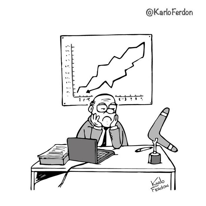 Artista faz quadrinhos humorísticos de um painel sem usar uma única palavra (30 fotos) 28