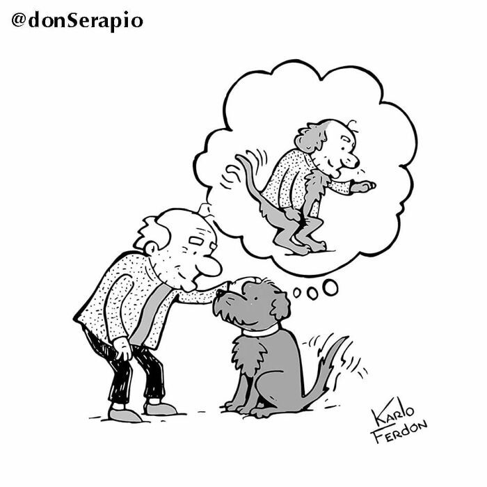 Artista faz quadrinhos humorísticos de um painel sem usar uma única palavra (30 fotos) 30