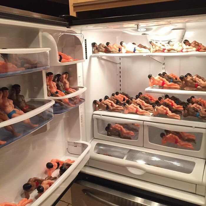 22 fotos de coisas estranhas e bizarras encontradas em geladeiras 6