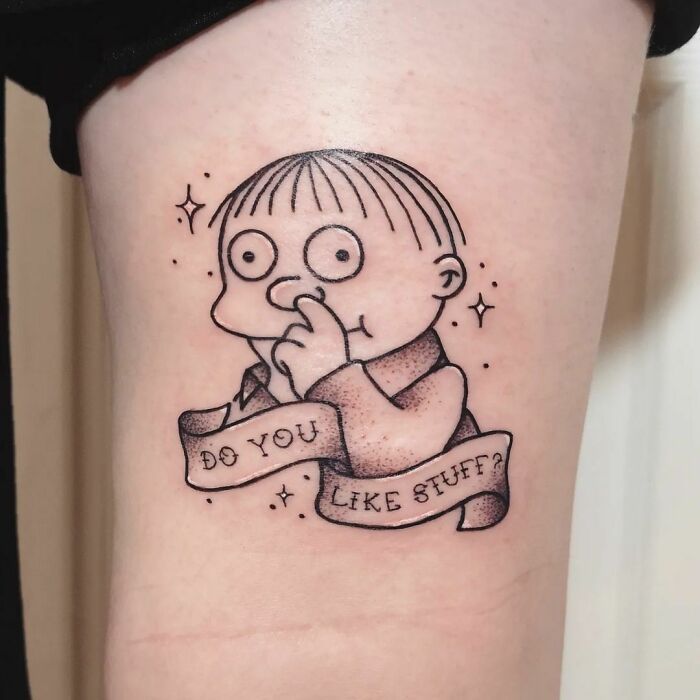 45 ideias de tatuagens de desenhos animados de todos os tempos 41