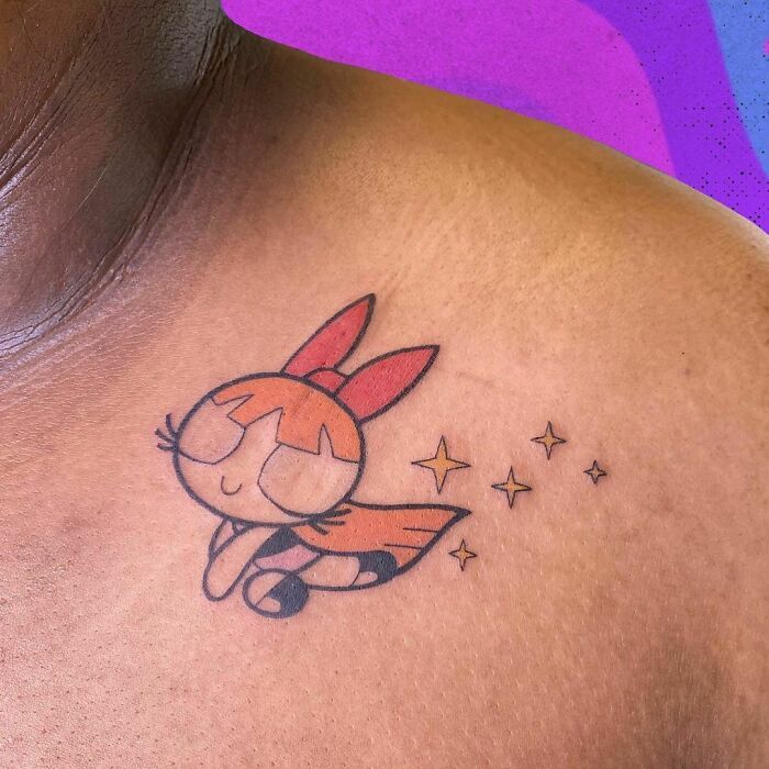 45 ideias de tatuagens de desenhos animados de todos os tempos 43