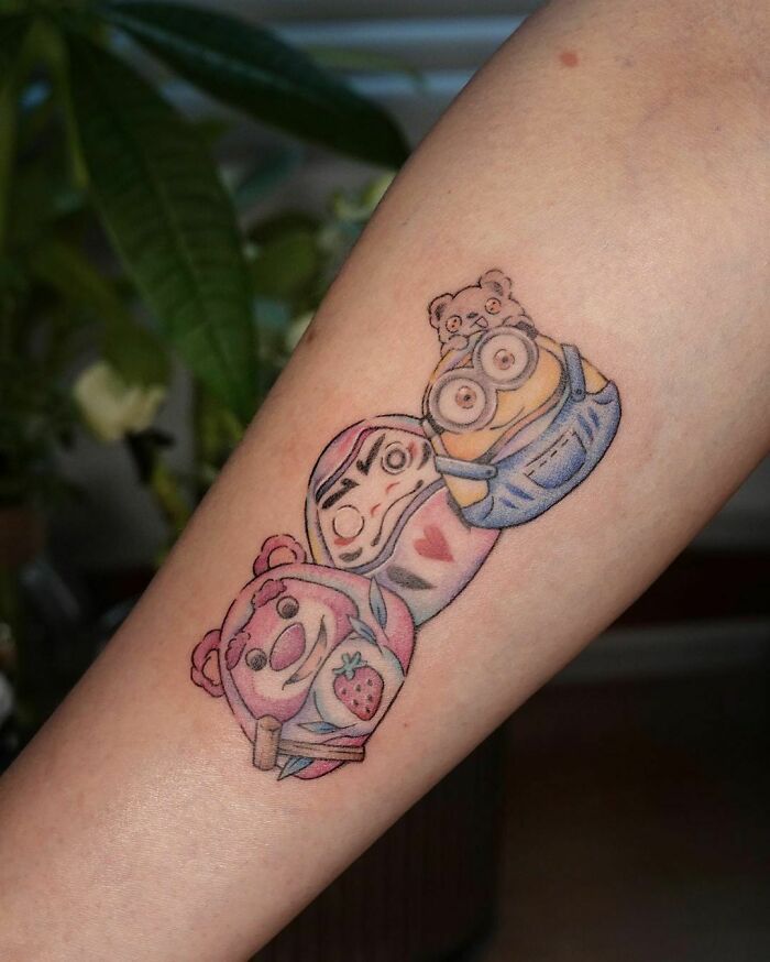 45 ideias de tatuagens de desenhos animados de todos os tempos 44