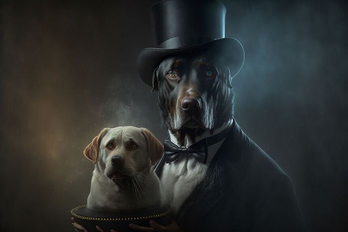 27 incríveis trocadilhos visuais de cães feito por uma IA 4