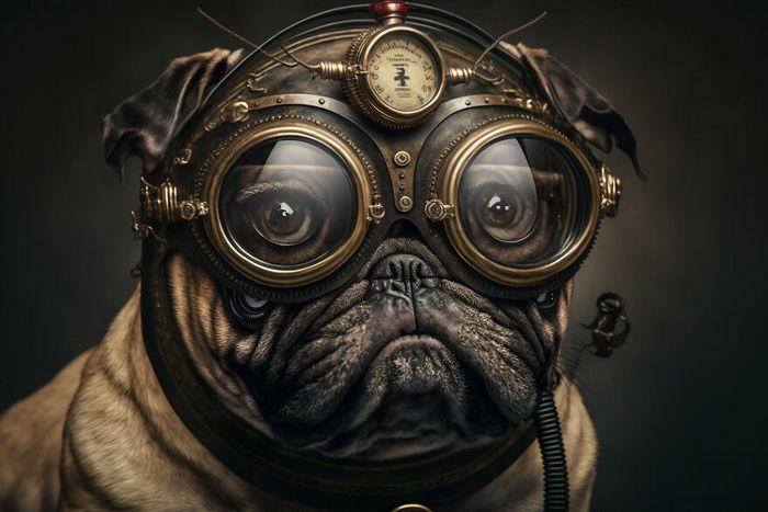 27 incríveis trocadilhos visuais de cães feito por uma IA 13