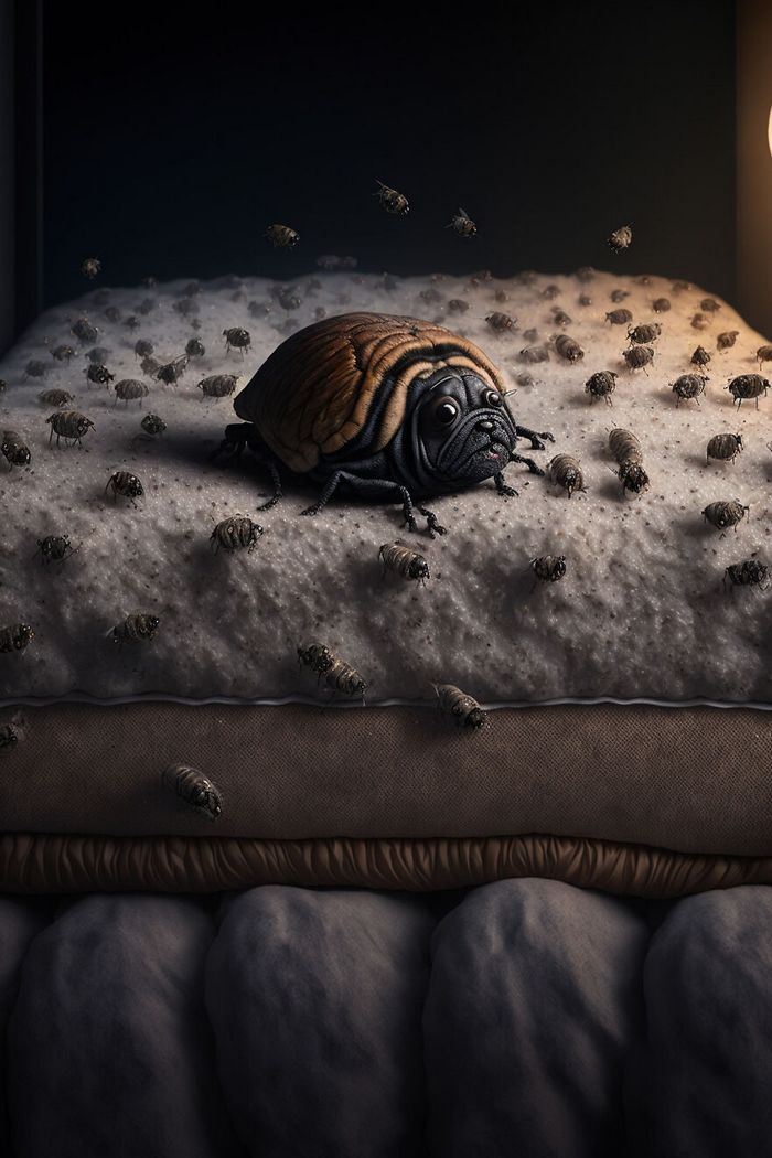 27 incríveis trocadilhos visuais de cães feito por uma IA 16