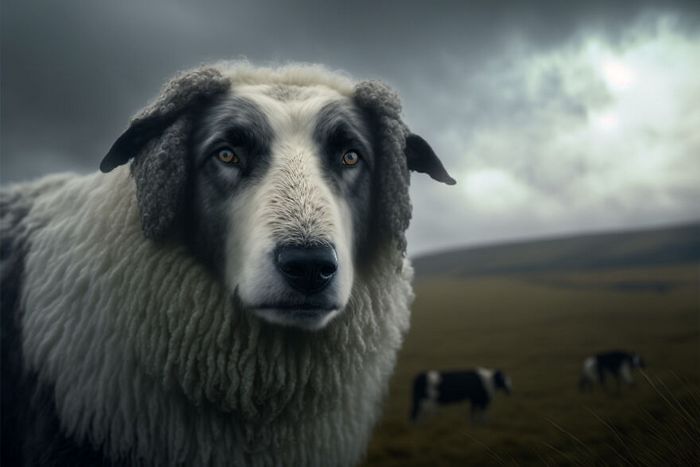 27 incríveis trocadilhos visuais de cães feito por uma IA 18