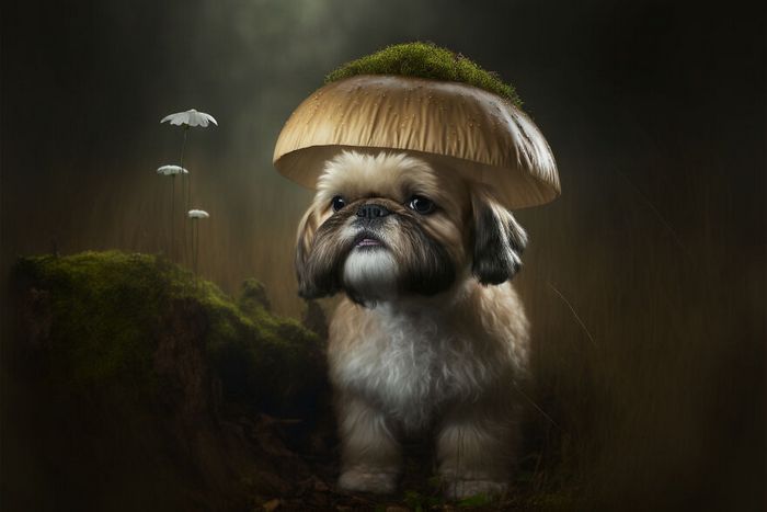 27 incríveis trocadilhos visuais de cães feito por uma IA 25