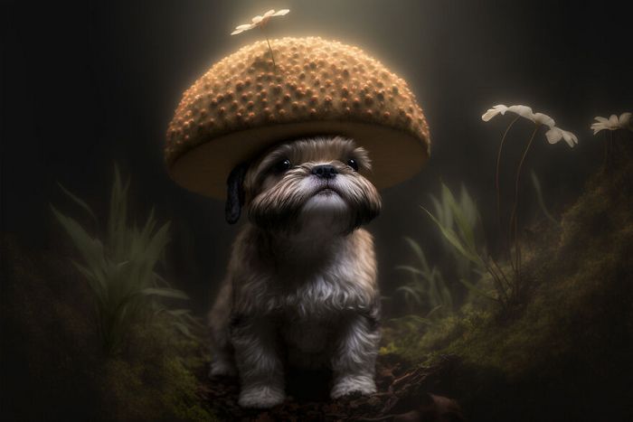 27 incríveis trocadilhos visuais de cães feito por uma IA 26