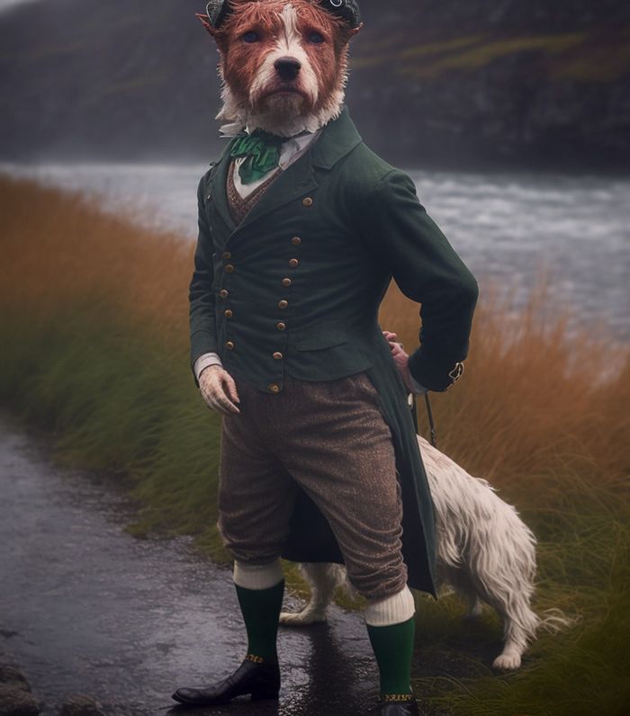 27 incríveis trocadilhos visuais de cães feito por uma IA 27