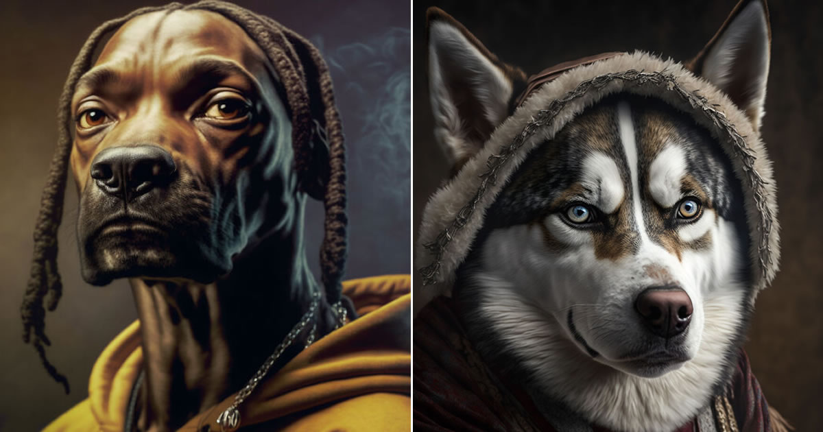 27 incríveis trocadilhos visuais de cães feito por uma IA