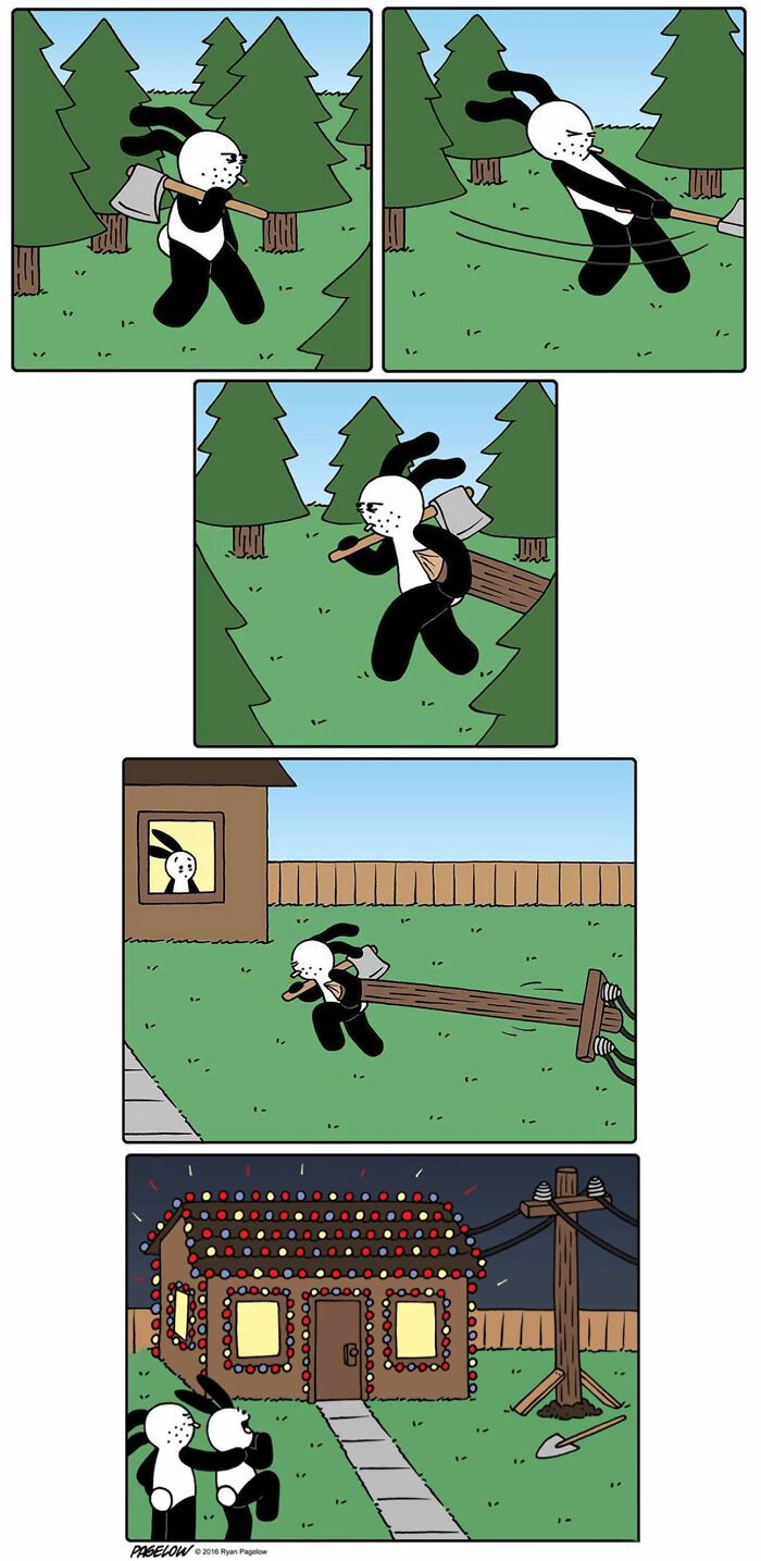 42 quadrinhos da Buni que são engraçados, tristes e distorcidos ao mesmo tempo 4