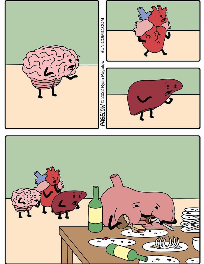 42 quadrinhos da Buni que são engraçados, tristes e distorcidos ao mesmo tempo 6