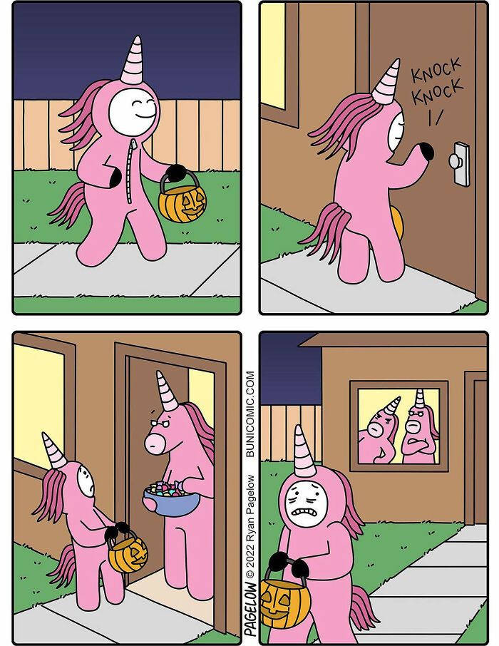 42 quadrinhos da Buni que são engraçados, tristes e distorcidos ao mesmo tempo 11