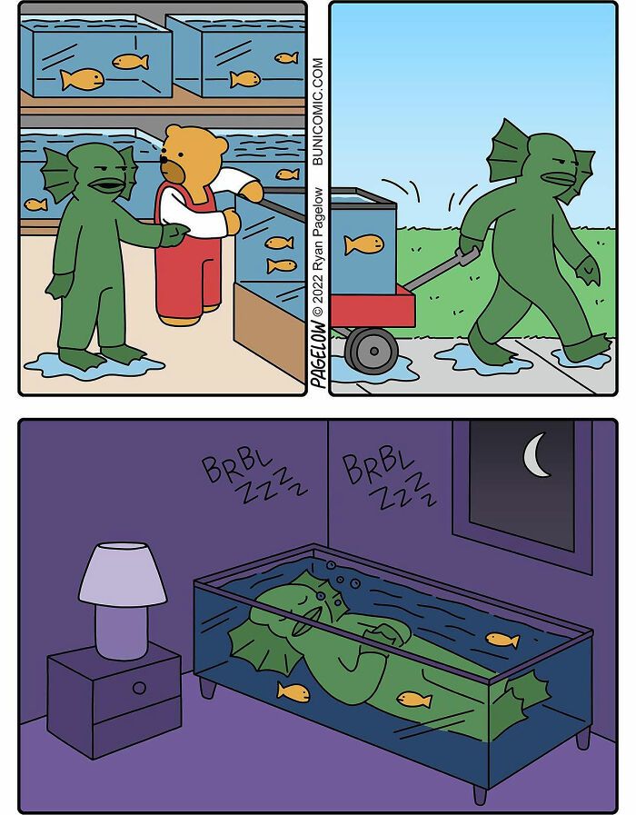 42 quadrinhos da Buni que são engraçados, tristes e distorcidos ao mesmo tempo 26