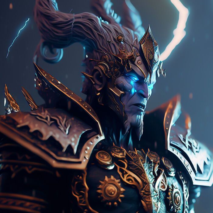 Artista faz 32 imagens poderosas e detalhadas de deuses e deusas 4