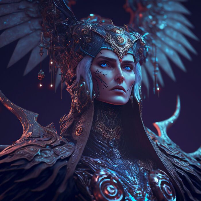 Artista faz 32 imagens poderosas e detalhadas de deuses e deusas 6