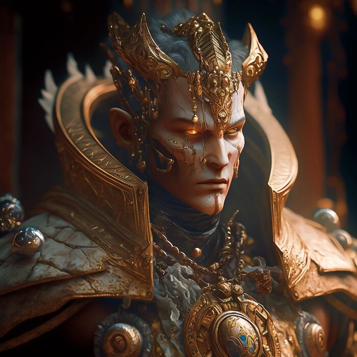 Artista faz 32 imagens poderosas e detalhadas de deuses e deusas 10