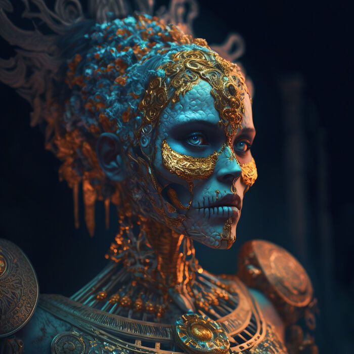 Artista faz 32 imagens poderosas e detalhadas de deuses e deusas 15