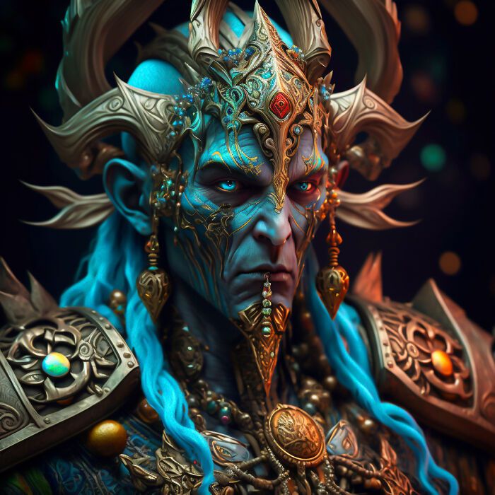 Artista faz 32 imagens poderosas e detalhadas de deuses e deusas 18