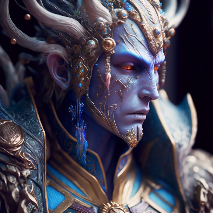 Artista faz 32 imagens poderosas e detalhadas de deuses e deusas 19