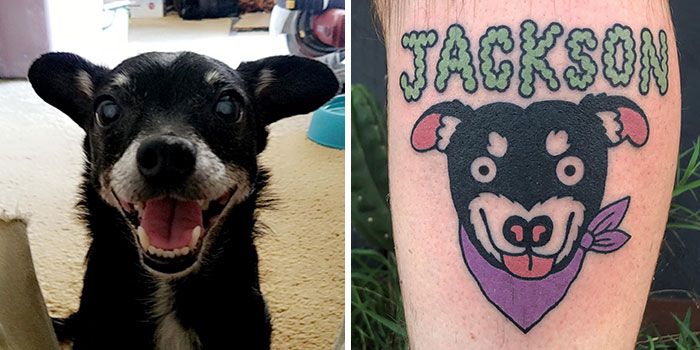 Artista cria tatuagens divertidas estilo desenhos animados, com inspiração em animais de estimação e brinquedos infantis (36 fotos) 4