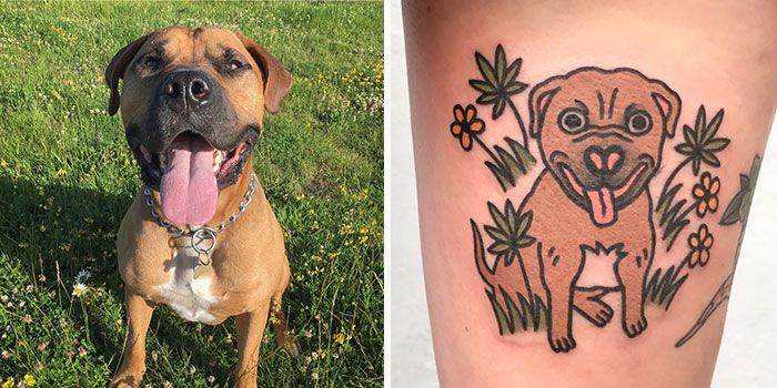 Artista cria tatuagens divertidas estilo desenhos animados, com inspiração em animais de estimação e brinquedos infantis (36 fotos) 17