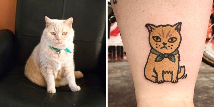 Artista cria tatuagens divertidas estilo desenhos animados, com inspiração em animais de estimação e brinquedos infantis (36 fotos) 25
