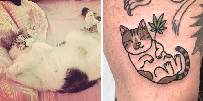 Artista cria tatuagens divertidas estilo desenhos animados, com inspiração em animais de estimação e brinquedos infantis (36 fotos) 26