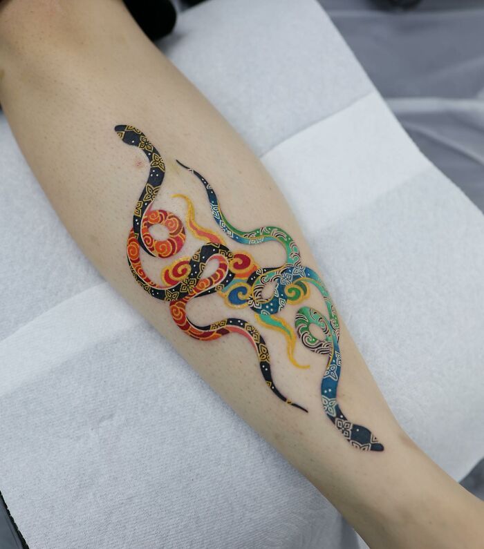Este artista coreano cria tatuagens hipnotizantes, aqui estão 42 de seus melhores trabalhos 39