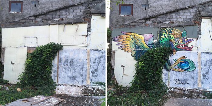 Este artista pinta murais em paredes e lhes dá uma nova vida (30 fotos) 7 Este artista pinta murais em paredes e lhes dá uma nova vida (30 fotos) 7