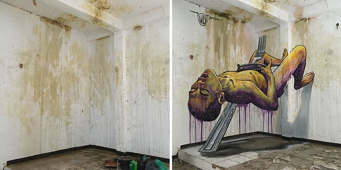 Este artista pinta murais em paredes e lhes dá uma nova vida (30 fotos) 18 Este artista pinta murais em paredes e lhes dá uma nova vida (30 fotos) 18