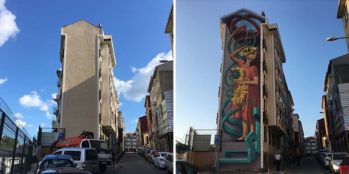 Este artista pinta murais em paredes e lhes dá uma nova vida (30 fotos) 19 Este artista pinta murais em paredes e lhes dá uma nova vida (30 fotos) 19