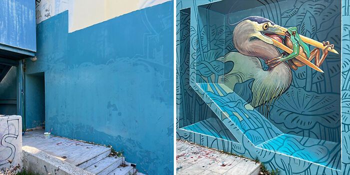 Este artista pinta murais em paredes e lhes dá uma nova vida (30 fotos) 20