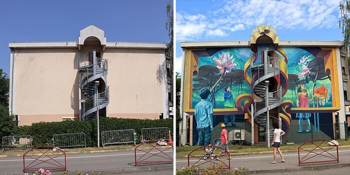 Este artista pinta murais em paredes e lhes dá uma nova vida (30 fotos) 25