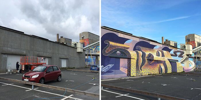 Este artista pinta murais em paredes e lhes dá uma nova vida (30 fotos) 27 Este artista pinta murais em paredes e lhes dá uma nova vida (30 fotos) 27