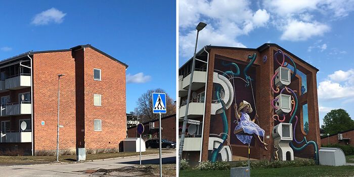 Este artista pinta murais em paredes e lhes dá uma nova vida (30 fotos) 28 Este artista pinta murais em paredes e lhes dá uma nova vida (30 fotos) 28