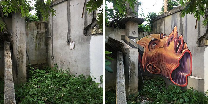 Este artista pinta murais em paredes e lhes dá uma nova vida (30 fotos) 29