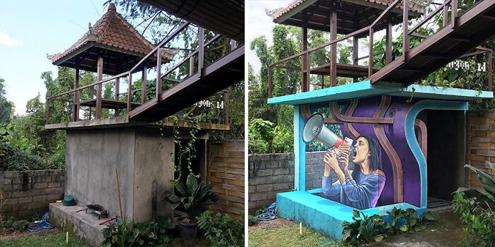 Este artista pinta murais em paredes e lhes dá uma nova vida (30 fotos) 30 Este artista pinta murais em paredes e lhes dá uma nova vida (30 fotos) 30