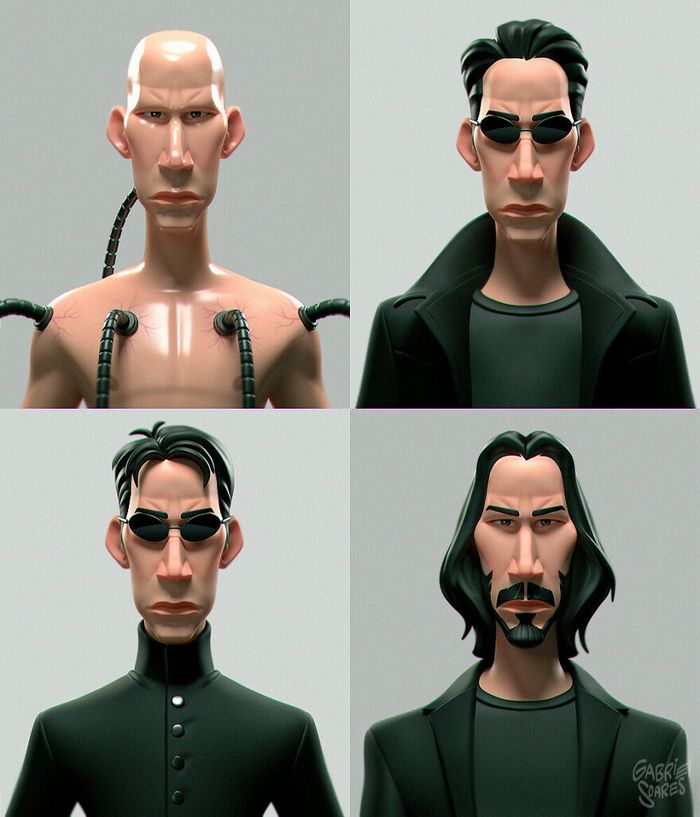 42 personagens e celebridades da cultura pop recriados em caricaturas 3D 1