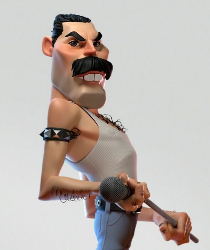42 personagens e celebridades da cultura pop recriados em caricaturas 3D 6