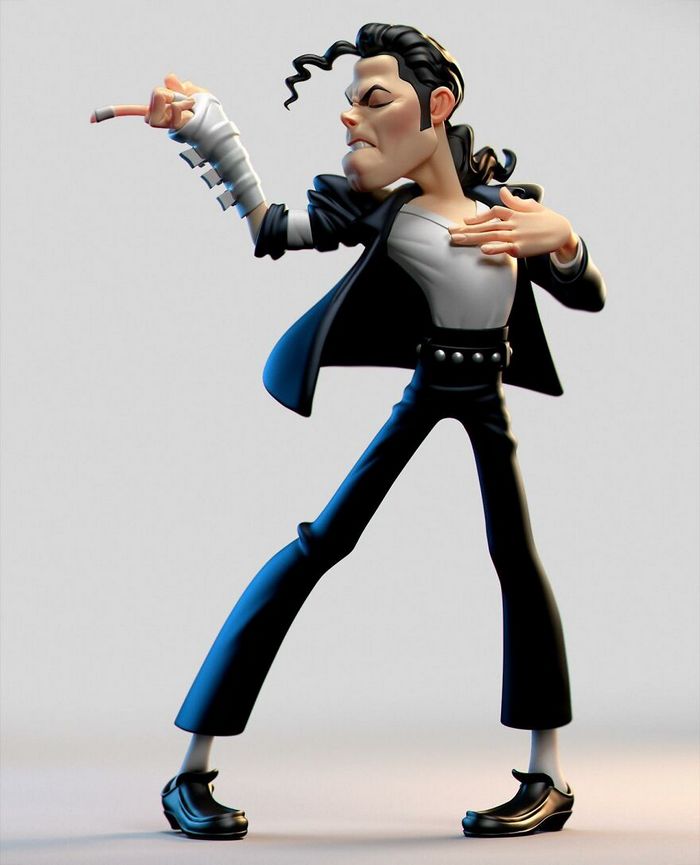 42 personagens e celebridades da cultura pop recriados em caricaturas 3D 17