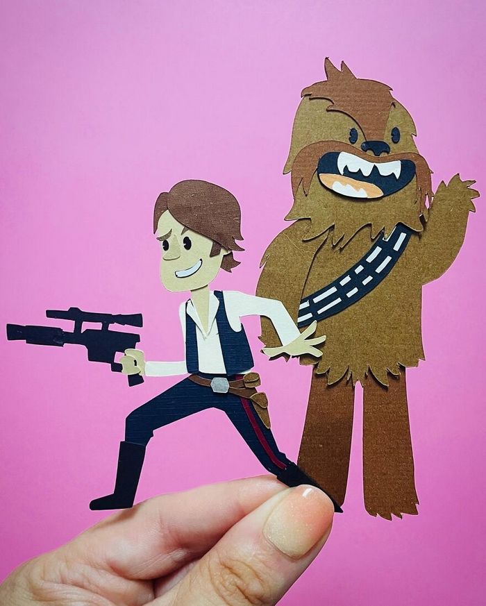 26 personagens populares para cada letra do alfabeto com arte em papel 8