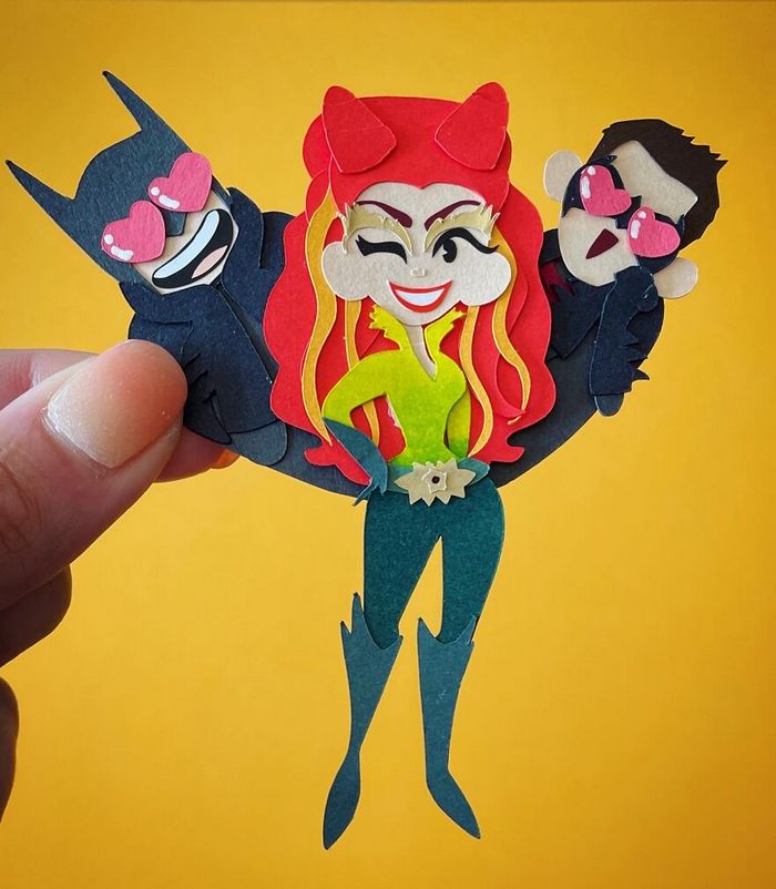 26 personagens populares para cada letra do alfabeto com arte em papel 16