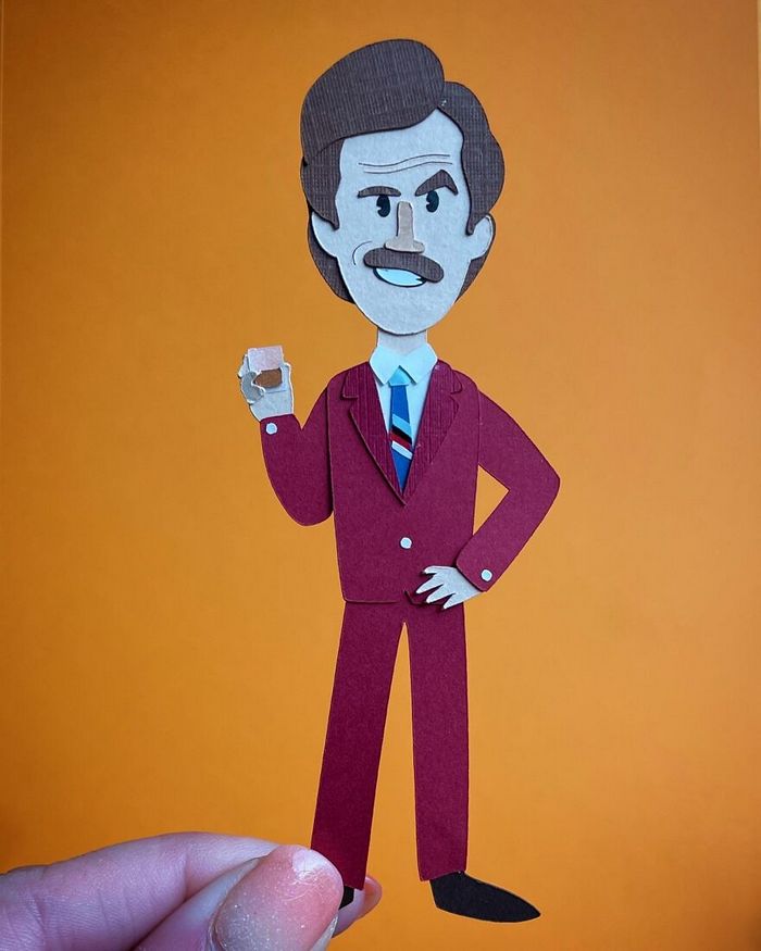 26 personagens populares para cada letra do alfabeto com arte em papel 18