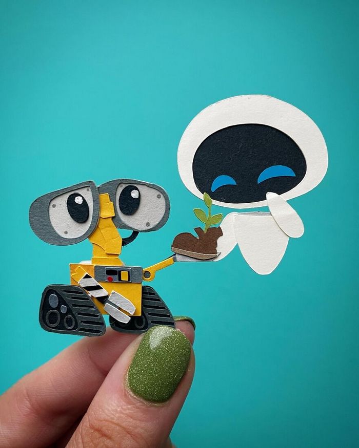 26 personagens populares para cada letra do alfabeto com arte em papel 23