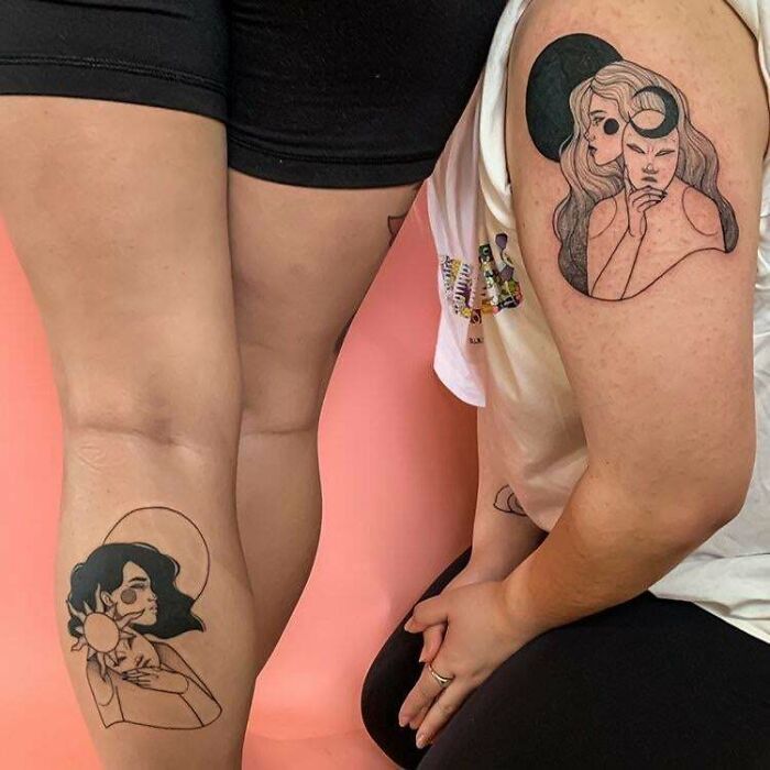 42 tatuagens de irmão e irmã que ficariam incompletas sem a outra 5